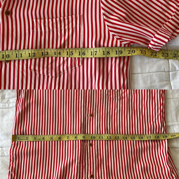 SOLD SCOTCH & SODA Striped Hawaiian Button Down Shirt Size Medium Large Unisex - Picture 12 of 13